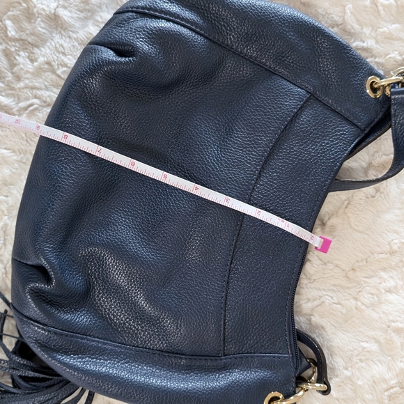 Micheal Kors blue leather tassel hobo bag - Picture 16 of 16